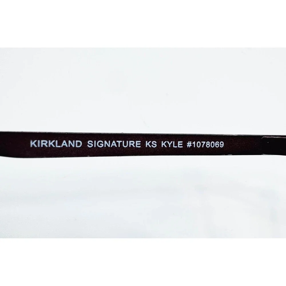 Kirkland Signature Eyeglass Frames Mens Brown Rectangular KS Kyle 56-18-145